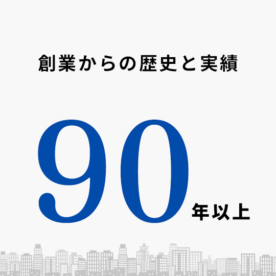 創業からの歴史と実績90年以上